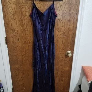 Satin like evening Gown
